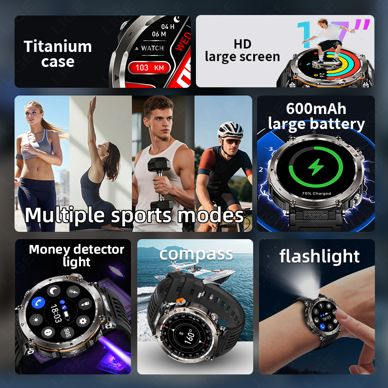 New Military Outdoor Smartwatc - Smartwatch Watches For Men 评论和价格