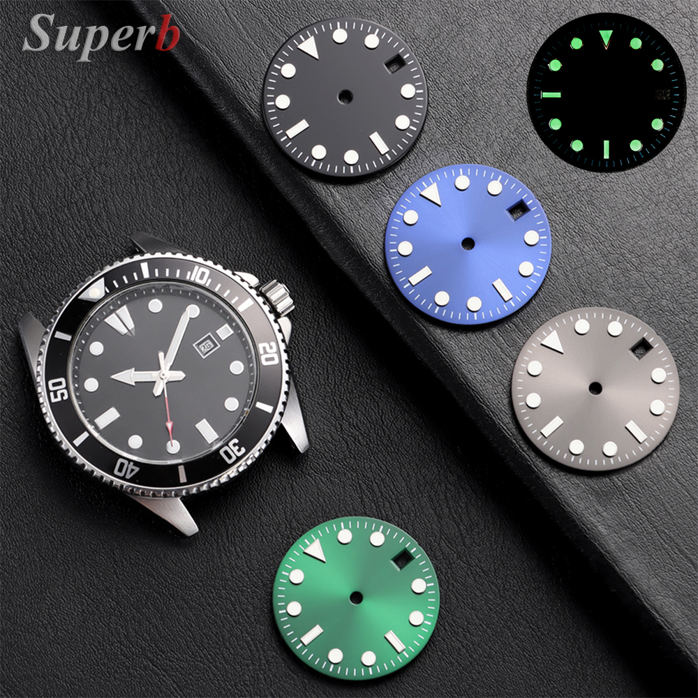 NH35 28.5mm Green Luminous S D - Luminous Dial Face 评论和价格