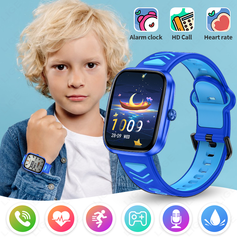 LIGE 2026 Kids Smart Watch Chi - Smartwatch Watches For Kid Boy Waterproof 评论和价格