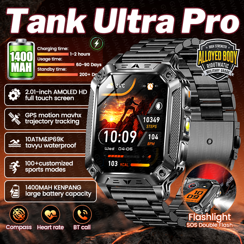 2026 New Military TANK Ultra P - Smartwatch Watches For Men With Gps 评论和价格