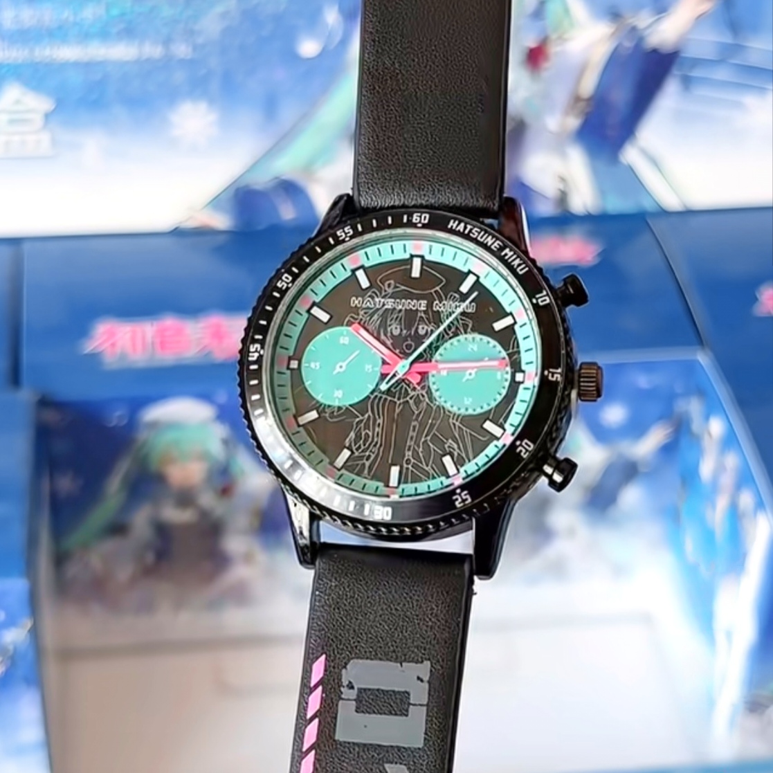 Anime Hatsune Miku Girls Watch - Leather Watch Strap 评论和价格