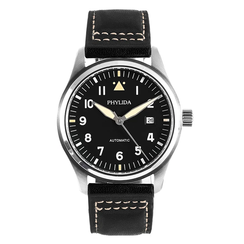 PHYLIDA 42mm Spitfire Pilot’s  - Leather Watch Strap 评论和价格