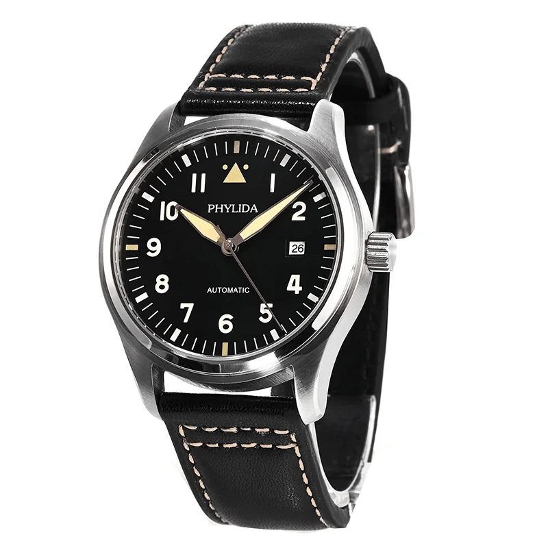 PHYLIDA 42mm Spitfire Pilot’s  - Leather Watch Strap 评论和价格
