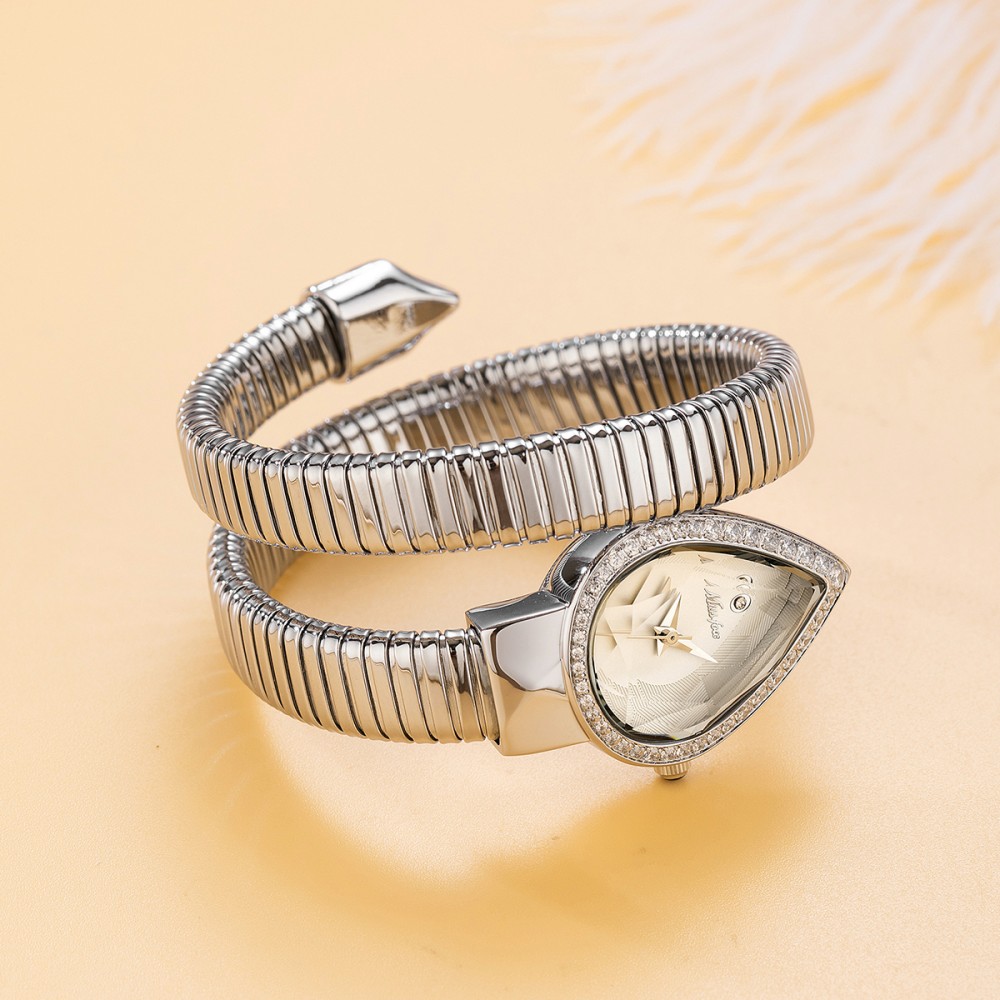 MISSFOX Snake Shape Diamond Wa - Anti-Magnetic Watch 评论和价格