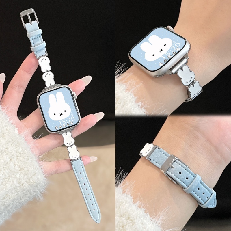 New Miffy Rabbit Leather Watch - Leather Watch Strap 评论和价格