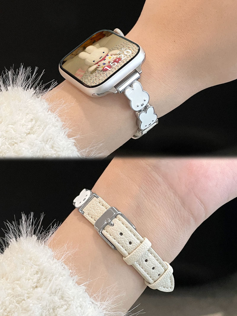 New Miffy Rabbit Leather Watch - Leather Watch Strap 评论和价格