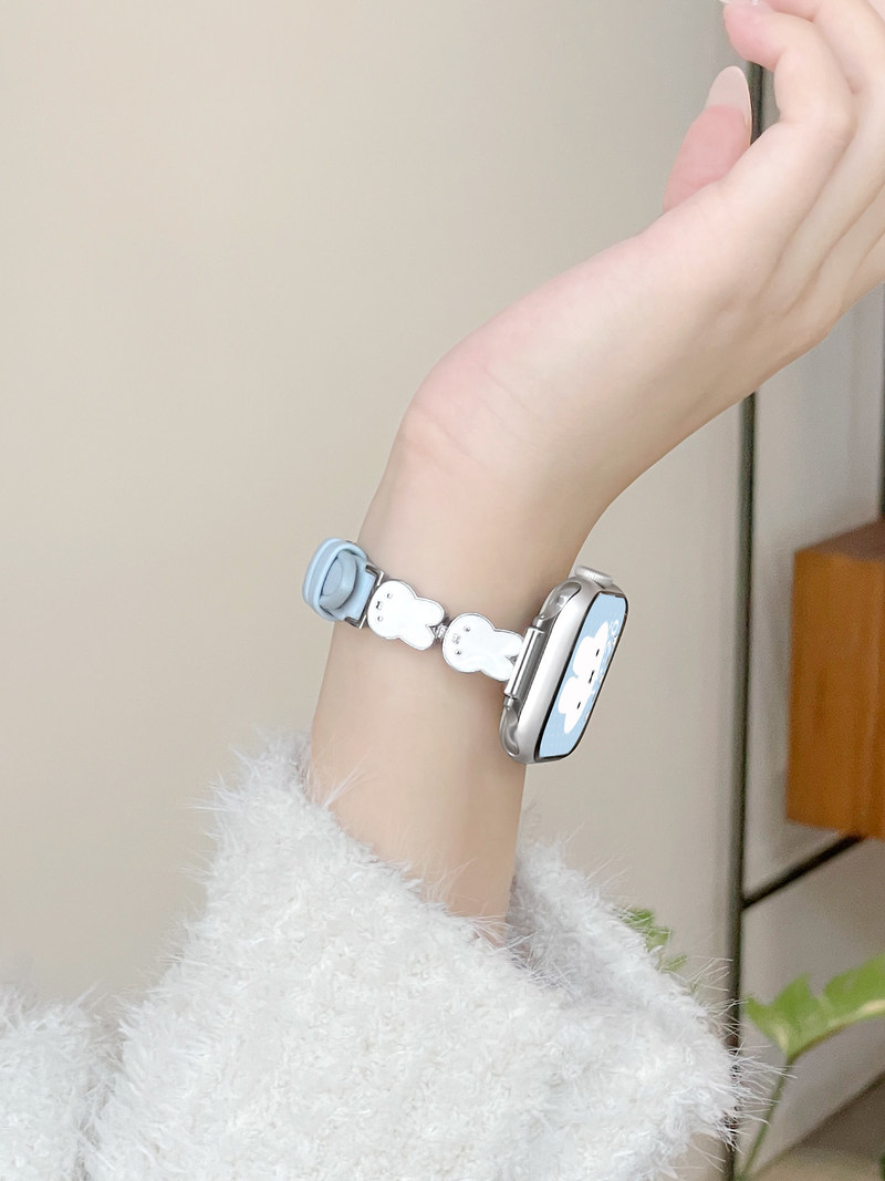 New Miffy Rabbit Leather Watch - Leather Watch Strap 评论和价格