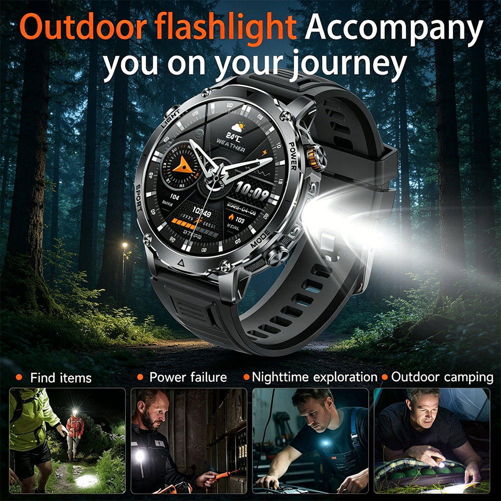 2026New Military Sports Smart  - Smartwatch Watches For Men With Gps 评论和价格