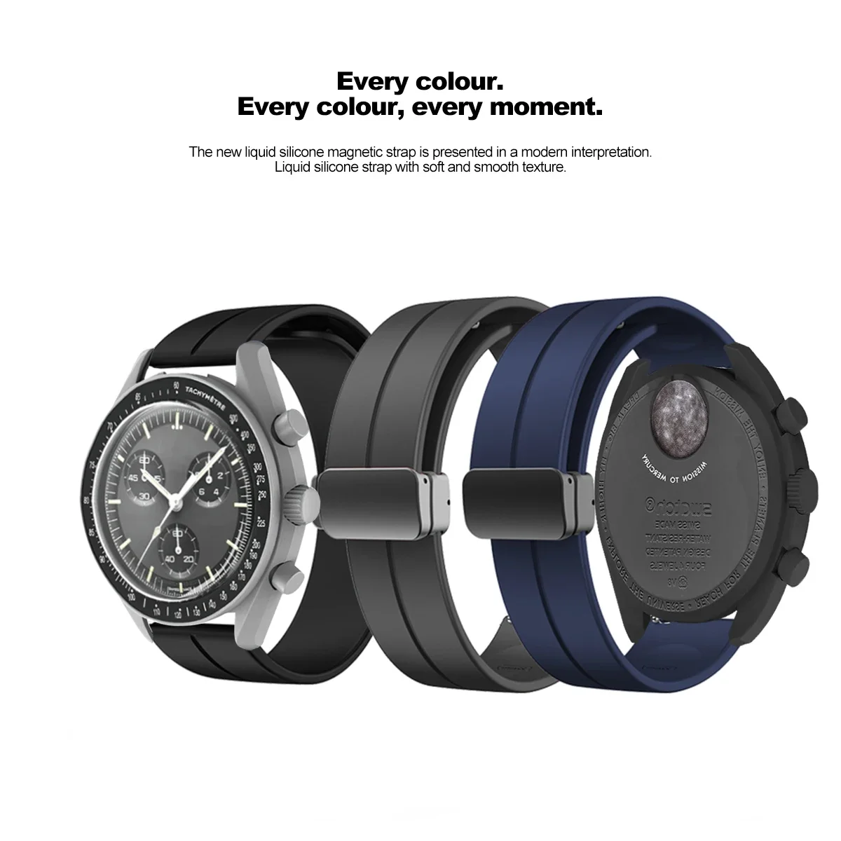 Silicone Strap For Omega X Swa - Watches Omega 评论和价格