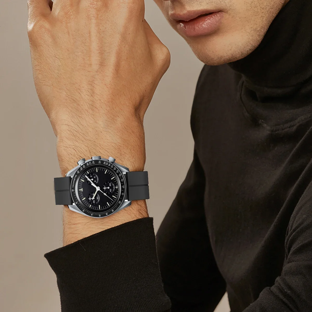 Silicone Strap For Omega X Swa - Watches Omega 评论和价格